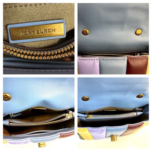 TORY BURCH KIRA SMALL PATCHWORK SATCHEL SHOULDER BAG MULTICOLORED BAG DUST BAG - Picture 16 of 16